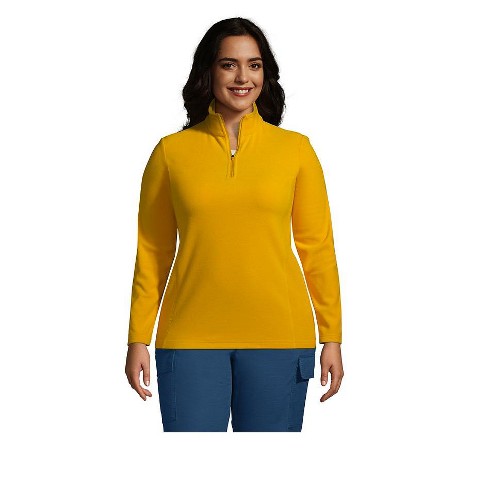 Women's plus size quarter zip cheap fleece