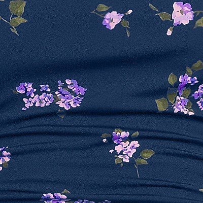 navy bouquet cascade floral