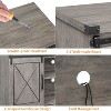 TV Stand for 65 Inch TV, Farmhouse Entertainment Center with Sliding Barn Doors, Adjustable Shelf Storage Cabinet - 4 of 4