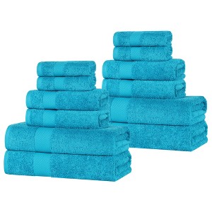 Modern Solid Classic Luxury Egyptian Cotton Towel Set by Blue Nile Mills - 1 of 4