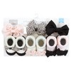 Hudson Baby Infant Girl Headband and Socks Giftset, Light Pink Leopard, One Size - 2 of 4