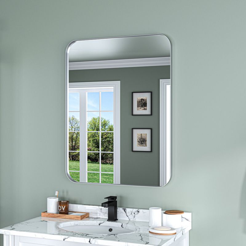 Organnice Aluminum Frame Bathroom Vanity Mirror with Clear Glass, 4 of 7