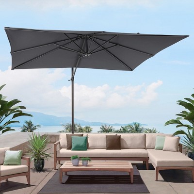 10X8FT Alunimun Patio Cantilever With Canopy