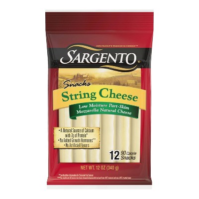 Sargento Natural Mozzarella String Cheese - 12ct