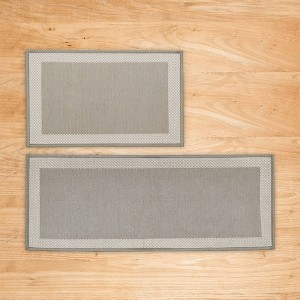 Isla Jade 20"x30" & 20"x50" 2pk Washable Border Accent Rugs - 1 of 4