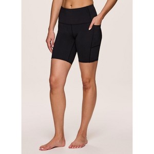 RBX Active Women's 7" Bike Shorts, Mid Length Squat Proof Moisture Wicking Biker Shorts with Pockets - 1 of 4