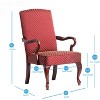 NicBex Jacquard Diamond Fabric Accent Chair,Upholstered Living Room Chairs with High Backrest,Gooseneck Armchair,Accent Chairs for Living Room - 3 of 4