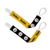 BabyFanatic Officially Licensed Unisex Pacifier Clip 2-Pack - NFL Pittsburgh Steelers - Officially Licensed Baby Apparel - 2 of 4