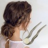 Unique Bargains Women's Grace U-shaped Hair Pins 5.12"x1.42"x0.59" 1 Pc - 2 of 3