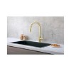 Elegant Lighting Luca Single Handle Pull Down Sprayer Kitchen Faucet with touch sensor in Brushed Gold - 4 of 4