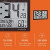 Marathon Slim Jumbo Atomic Wall Clock Full calendar Display With Indoor Temperature & Humidity - 3 of 4