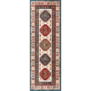 Nuloom Qiana Emblem Fringe Indoor Area Rug - 1 of 4