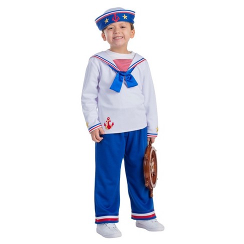 Dress Up America Sailor Costume For Boys Large Target