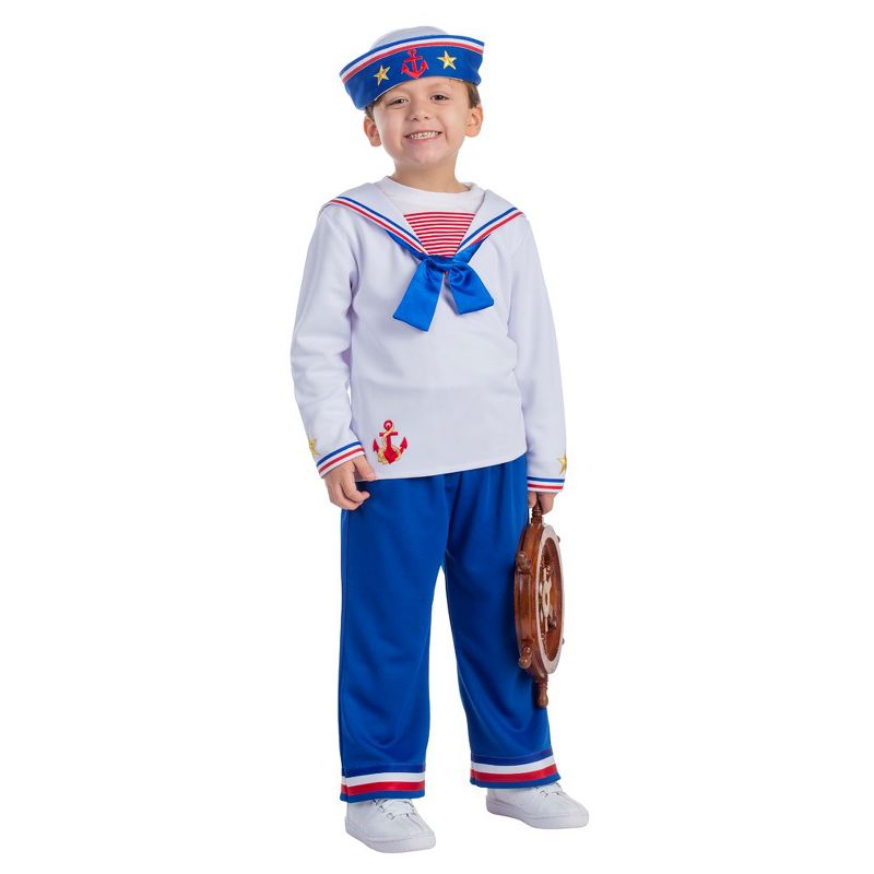 Dress Up America Sailor Costume for Toddlers, 1 of 2