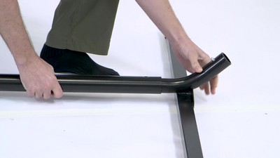 12-Foot Black Heavy-Duty Steel Hammock Stand