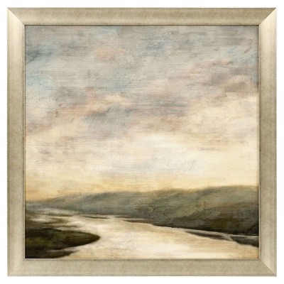HomeRoots Hudson River Gold Framed Wall Art
