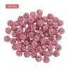 Unique Bargains Round Disco Shiny DIY Bracelet Necklace Rhinestone Clay Beads 100 Pcs - 3 of 4