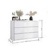 Vanity Dresser Table With 6 Drawers And Extended Desktop,Console Table For Entryway,Hallway,Living Room -The Pop Home - 4 of 4