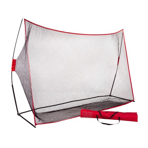 Golf Net - 10x7 Heavy-Duty Net with Steel Frame for Indoor and Outdoor Use  - Carry Bag Included - Golf Training Equipment by Wakeman