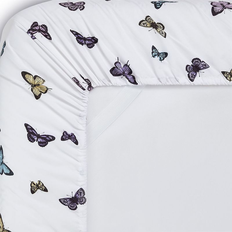 Butterflies Microfiber Kids' Sheet Set By Sweet Home Collection™, 5 of 6
