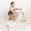 Makemake Organics Organic Cotton Pointelle Baby Knit Blanket - Ivory - 2 of 4