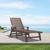 HYLEORY HDPE 5-Level Adjustment Outdoor Leisure Lounge Chair - 3 of 4