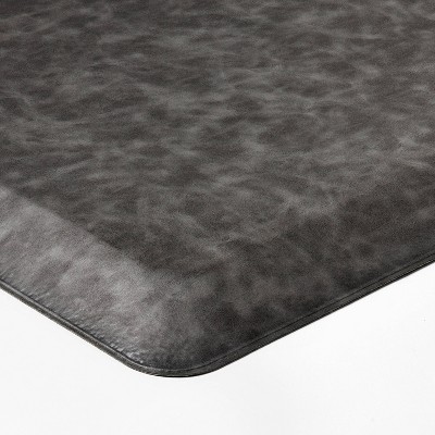 Faux Leather Comfort Mat Charcoal - Figmint™