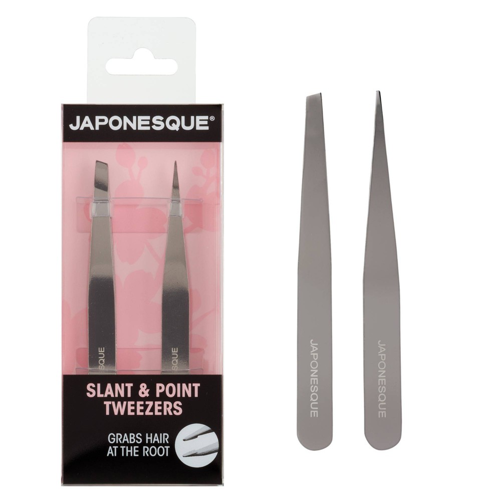 Photos - Other Cosmetics Japonesque Slant & Point Tweezer Duo 