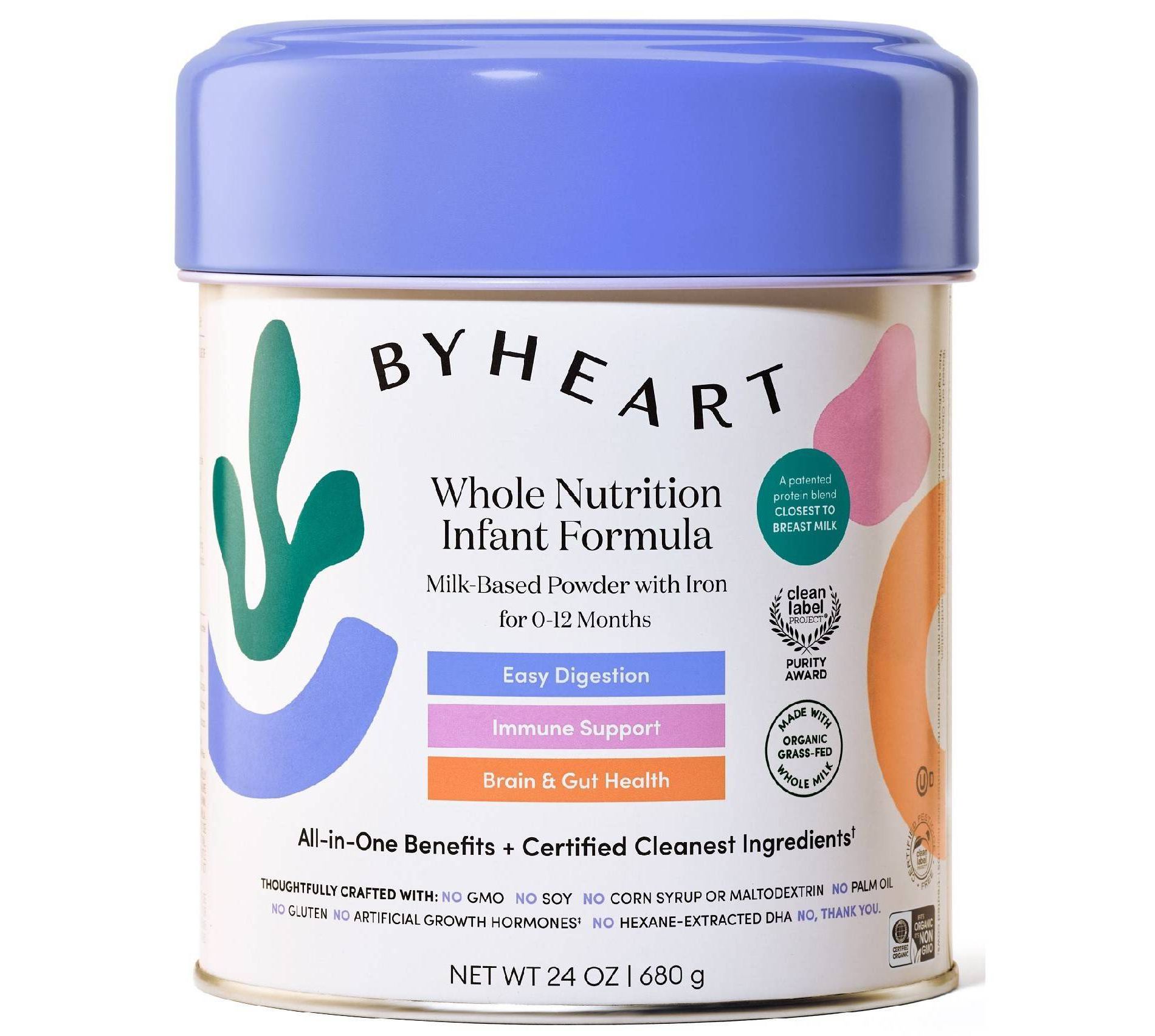 ByHeart Infant Formula – Gentle, Easy-to-Digest – Made with Organic, Grass-Fed Whole Milk