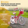 RoyalBaby Stargirl Kids Outdoor Bicycle with Kickstand, Accessory Basket, Bell, and Safety Training Wheels for Ages 4-7 - 2 of 4