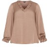 Women's Plus Size Maia Top - almond | CITY CHIC - 4 of 4