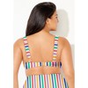 Swimsuits for All Women's Plus Size Cup Sized Tie Front Underwire Bikini Top - 3 of 4
