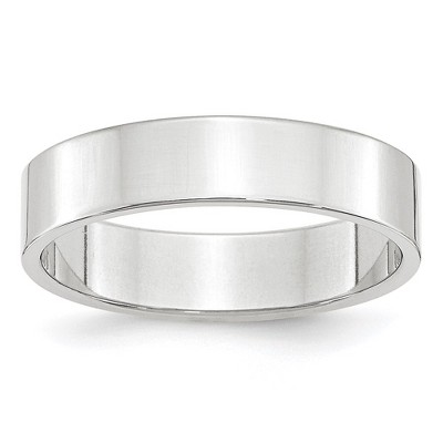 Black Bow Jewelry 5mm 14K Rose, White, or Yellow Gold Lightweight Flat Standard Fit Band