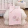 NoJo Disney Sweet Princess Pink and Light Blue Enchanted Carriage Super Soft Baby Blanket - 2 of 4
