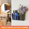 Simple Trending 6 Pockets Wall File Organizer Storage for Office, Metal Mesh Mounted Hanging File Holder, Black - 4 of 4
