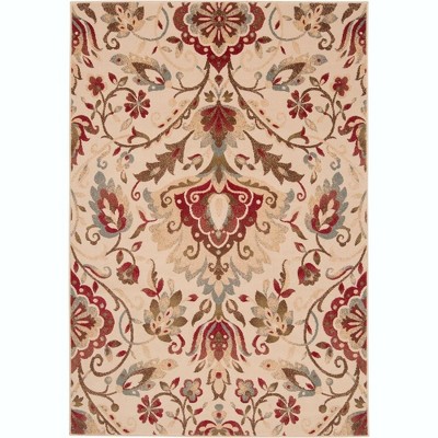 Mark & Day Stavely 3'11"x5'3" Rectangle Woven Indoor Area Rugs Dark Red