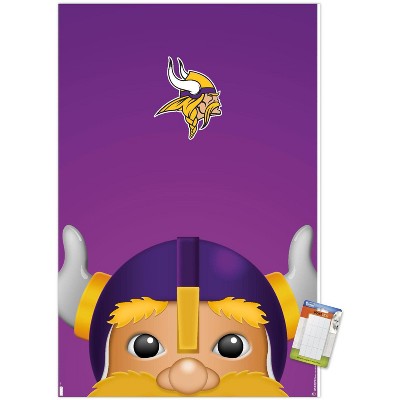 Trends International NFL Minnesota VIkings - Kirk Cousins 18 Unframed Wall  Poster Print White Mounts Bundle 22.375 x 34