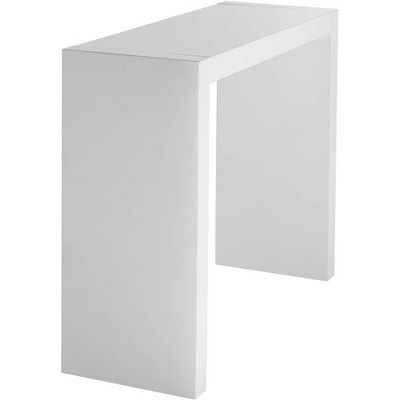 Jessa Gloss White Rectangular MDF Bar Table 54" x 22"