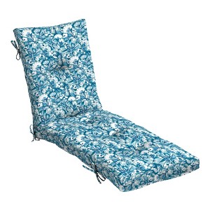 ARDEN Outdoor Plush Modern Tufted Chaise Cushion, 76 x 22, Tufted Cushion for Chaise Lounger - 1 of 4