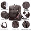 Wikineon Sophisticated Women's Leather Bag in Rich Coffee Tone: Elegant Design with Timeless Appeal, Perfect for Daily Commutes, Business Meetings - 4 of 4