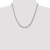 Black Bow Jewelry 4.5mm, 14k White Gold, Flat Figaro Chain Necklace - 2 of 4