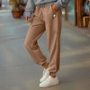 Dalix Heartly Ghost Embroidery Heavy Weight Fleece Sweatpants Soft Lounge Pant Drawstring Waistband Pockets Womens - 4 of 4