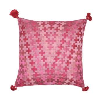 C&F Home 20" x 20" Pepi Tasseled Cotton & Linen Decor Throw Pillow