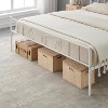 Bed Frames Platform Bed Frame with Iron-Art Headboard and Footboard Steel Slats Support Mattress Foundation King Bed Frame Under Bed Storage - 3 of 3