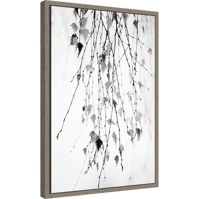 Rebecca Cozart Black and White Framed Canvas Wall Art 16 x 23-in