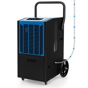 Costway 163-Pint Commercial Dehumidifier with Pump & Drain Hose 4,500 Sq. ft Coverage Area Blue - 1 of 4