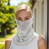 Unique Bargains Rose Print Earloop Neck Gaiter 1 Pc - 2 of 4
