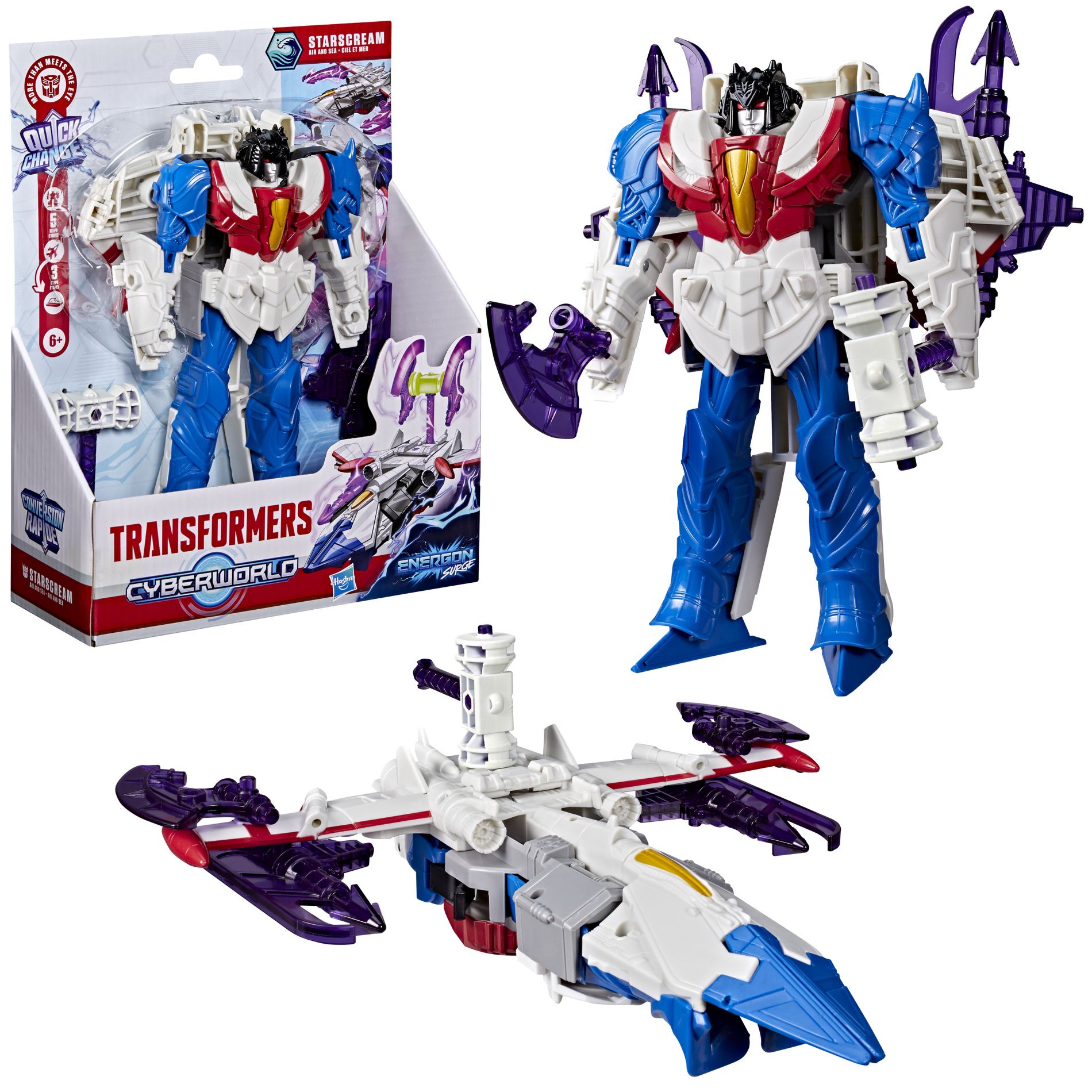 Transformers Cyberworld Starscream Air and Sea Energon Surge