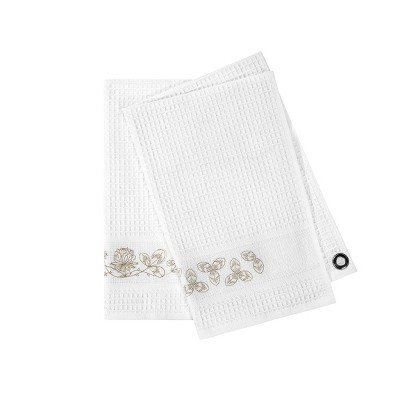 Togas Pastoral White Waffle Towel Set