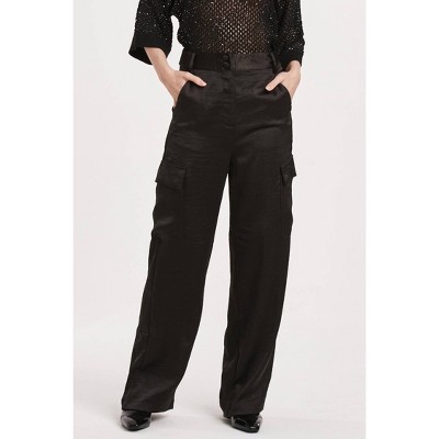 Women's ESMERALDA CARGO SATIN PANTS - Another Love